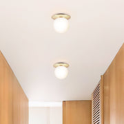 Contemporary Hallway Glass Ceiling Lighting