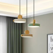 Modern Wooden LED Adjustable Pendant Light