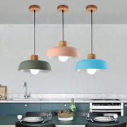 Colourful Nordic Creative Wooden Pendant Lamp