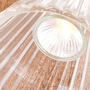 Contemporary Nordic Brown Glass Bedroom Mini Warming Candle Lamp