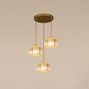 Simple Multi-Head Designer Crystal Kitchen Island Lamps