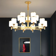Multi Heads Luxurious Glass Ceiling Light for Living Room
