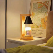 Simple Wood Bedroom Mini Warming Candle Lamp
