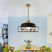 Colourful Nordic Creative Wooden Pendant Lamp