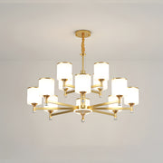 Multi Heads Luxurious Glass Ceiling Light for Living Room