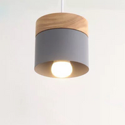 Nordic Wood Modern Round Lamping