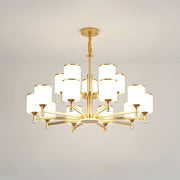 Multi Heads Luxurious Glass Ceiling Light for Living Room