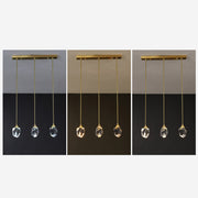 Luxurious Crystal Gold Raindrop Pendant Lamp