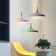 Modern Nordic Macaron Creative Wooden Pendant Lamp