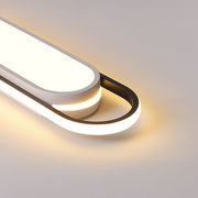 Black Creative Simple Living Room LED Low Ceiling Light