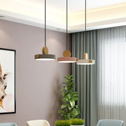 Modern Wooden LED Adjustable Pendant Light