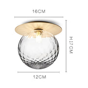 Contemporary Hallway Glass Ceiling Lighting