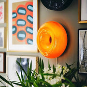 Bauhaus Glass Donut Wall Lamp