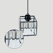 Luxury Multi-lights Glass Black Bedroom Pendant Light