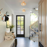 Scandi Simple Farmhouse Wood Ceiling Lamp Entrance Hall