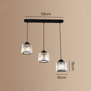 Simple Multi-Head Designer Crystal Kitchen Island Lamps