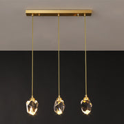 Luxurious Crystal Gold Raindrop Pendant Lamp