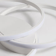 Modern Minimalist Creative White Multi-ring Living Room LED Dimmable Ceiling Lights
