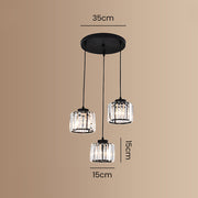 Simple Multi-Head Designer Crystal Kitchen Island Lamps