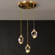 Luxurious Crystal Gold Raindrop Pendant Lamp