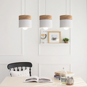 Nordic Wood Modern Round Lamping