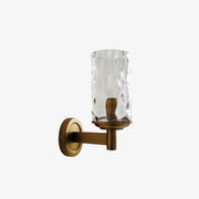 Vintage Iron Armed Glass Wall Lights