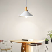 Minimalist White Disc Iron Pendant Light