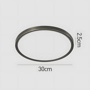 Modern Decor Circular Copper LED Ceiling Light For Living Room