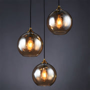 Small Ball Glass Pendant Light for Dining Room