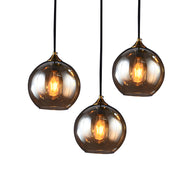 Small Ball Glass Pendant Light for Dining Room