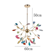 Nordic Creative Light Luxury Agate Stone Chandelier