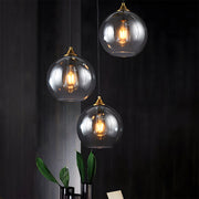 Small Ball Glass Pendant Light for Dining Room