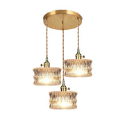 Retro Style Glass Shade Pendant Lamp