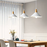 Minimalist White Disc Iron Pendant Light
