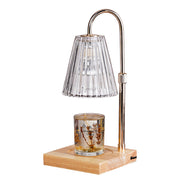 Contemporary Nordic Brown Glass Bedroom Mini Warming Candle Lamp