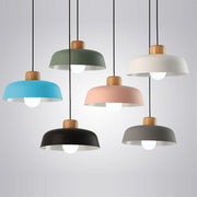 Colourful Nordic Creative Wooden Pendant Lamp