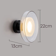 Bowl Shape Glass LED Wall Sconce For Bedroom