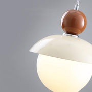 Modern Globe Ceiling Pendant Light with Glass Lampshade