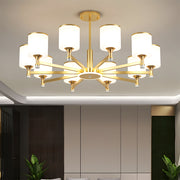 Multi Heads Luxurious Glass Ceiling Light for Living Room