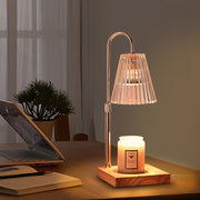 Contemporary Nordic Brown Glass Bedroom Mini Warming Candle Lamp