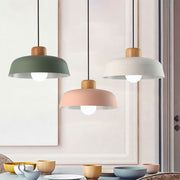 Colourful Nordic Creative Wooden Pendant Lamp