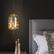 Modern Island Globe Amber Glass Pendant Lights