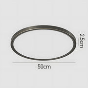 Modern Decor Circular Copper LED Ceiling Light For Living Room