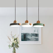 Modern Wooden LED Adjustable Pendant Light