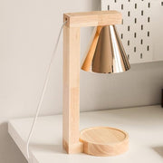 Simple Wood Bedroom Mini Warming Candle Lamp