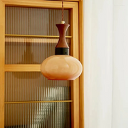 Retro Yellow Glass Pendant Lamp