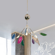 Nordic Creative Light Luxury Agate Stone Chandelier