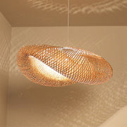 Modern Bamboo Pendant Light Over Kitchen Island -Homdiy