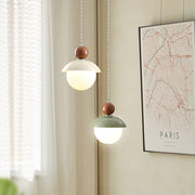 Modern Globe Ceiling Pendant Light with Glass Lampshade