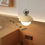 Modern Globe Ceiling Pendant Light with Glass Lampshade